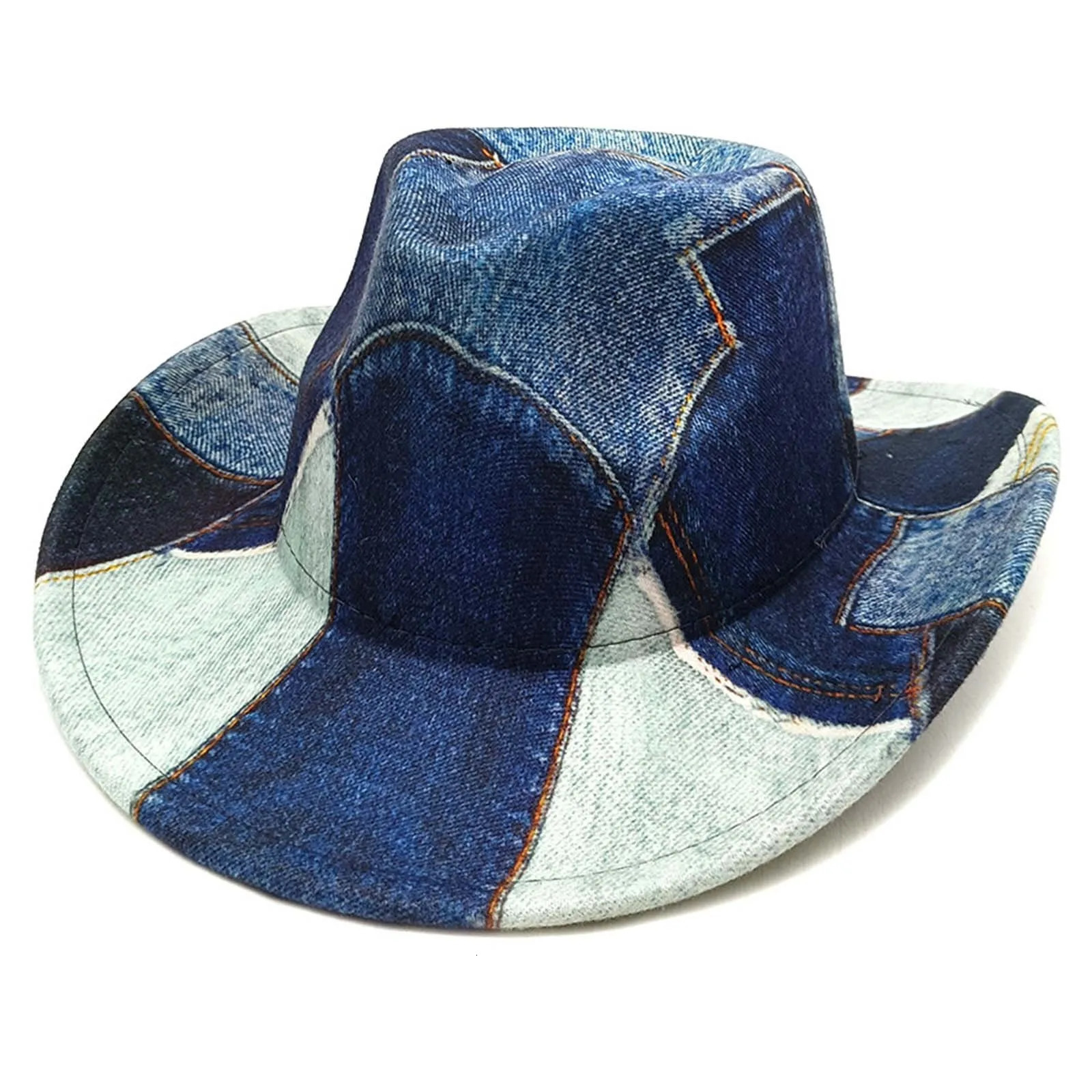 Western Hat Glitter Cowboy Hat For Women Men Party Hat Carnival Fancy Dress Retro Glitter Hat Soft Fabric Toddler Hard Hat 250701