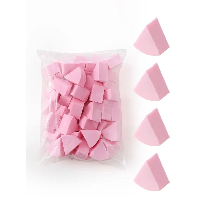 50PCS Fan Shaped Makeup Puff Makeup SpongeSuitable for Powder Concealer makeup applicator Powder Puff Beauty tools 250625