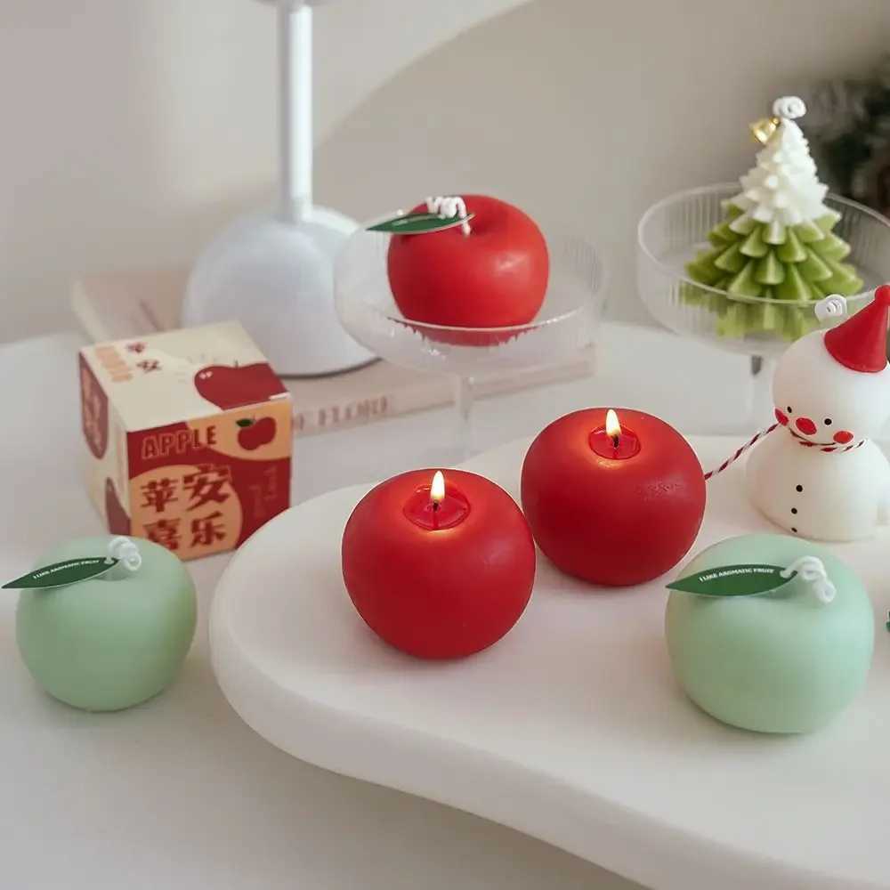 Apple Candle Aromatherapy Gift Box Candle Styling Gift for Teachers Candle Blessings Creative Photography Props Decoration W250704