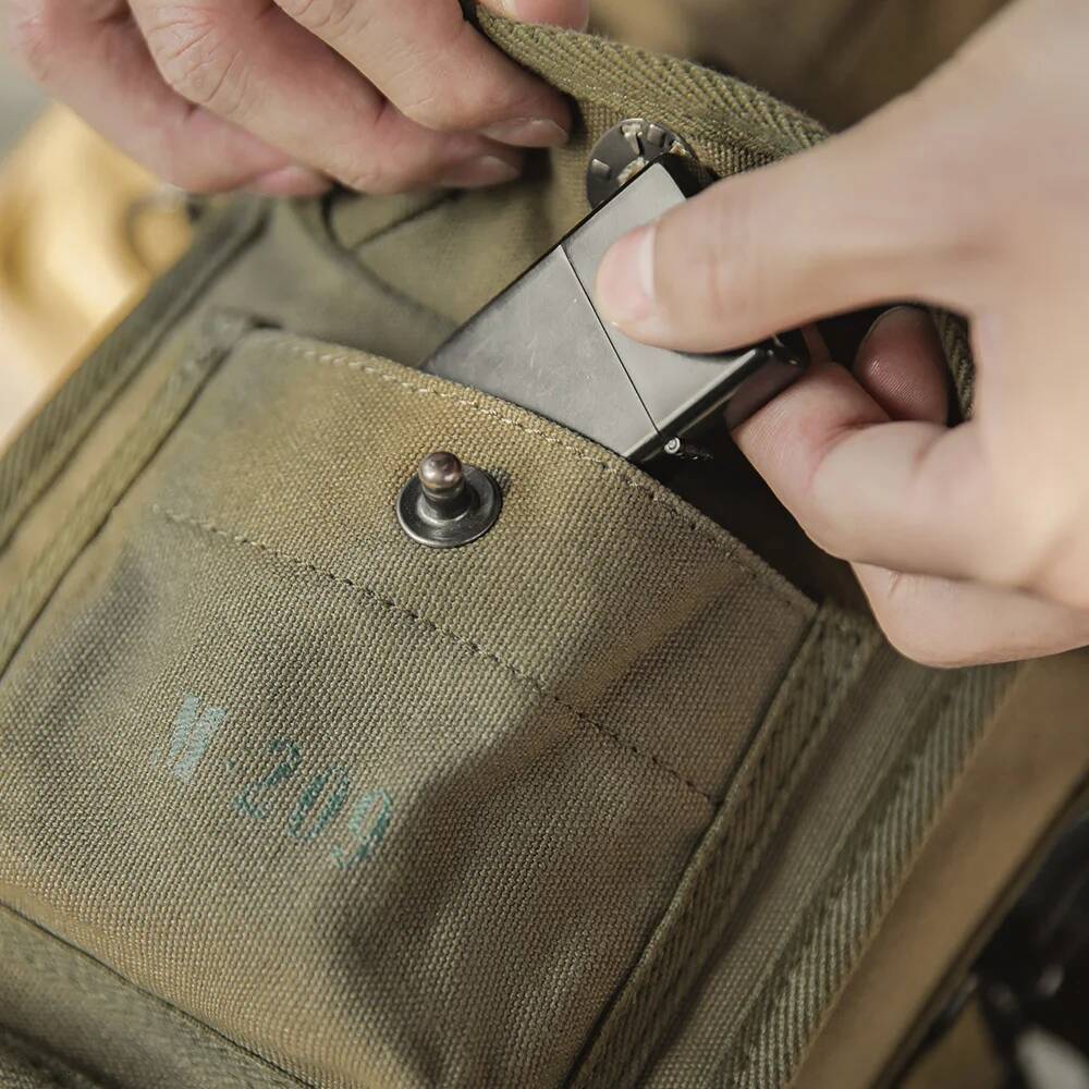 Maden Vintage M209 Tactical Cipher hine Outdoor Canvas Shoulder Crossbody Tote Bag Magnetic Buckle Square Waist Packs high-quality