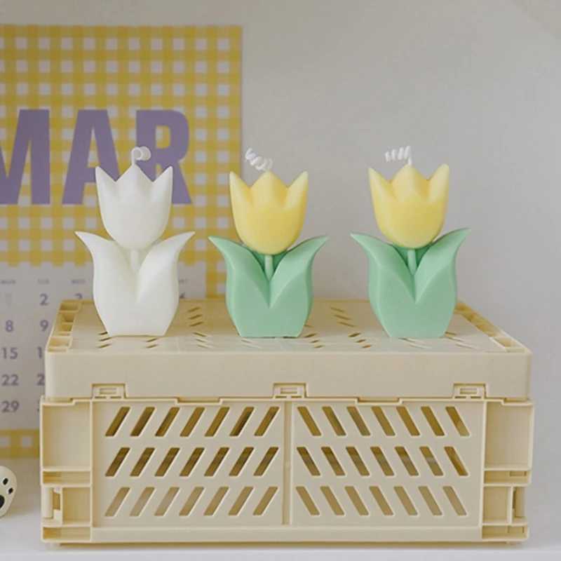 Tulip-Flower Shaped Scented for Home Bedroom Wedding Party Decoration W250704