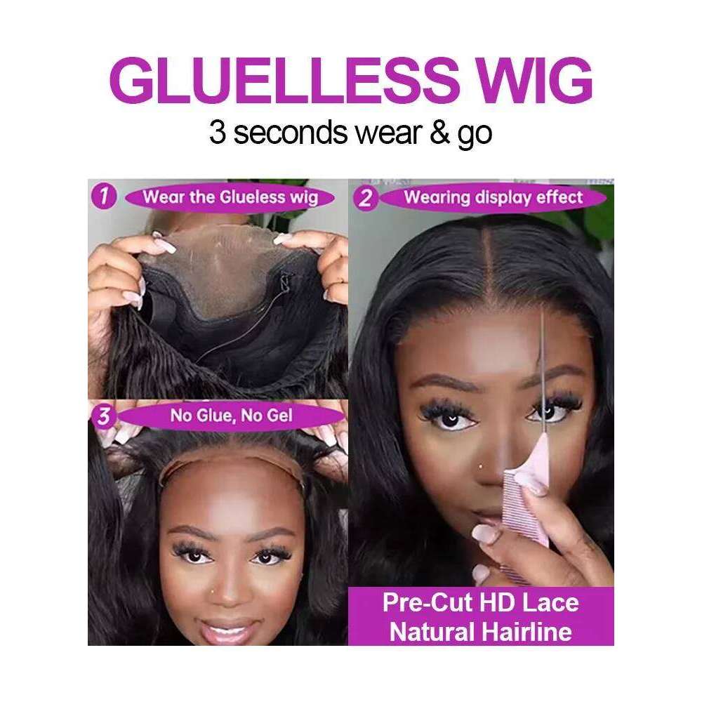 300% Density 13x4 360 Deep Wave Frontal Curly HD Lace Wig 13x6 Ready To Wear 7x5 Glueless Wigs Human Hair