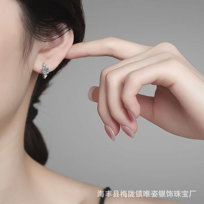 Live Hot S925ale S925 S925terling S925ier Ear Jewelry JapaneS925e and Korean MinimaliS925t Niche DeS925ign MoiS925S925anite EarringS925 0cb