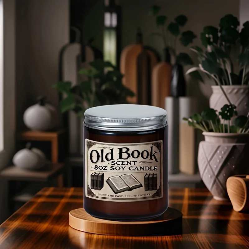 Old Book Flavored Soy Candles - Aromatherapy Candle Soy Gifts Home Scented Candles Valentines Day Gifts W250704