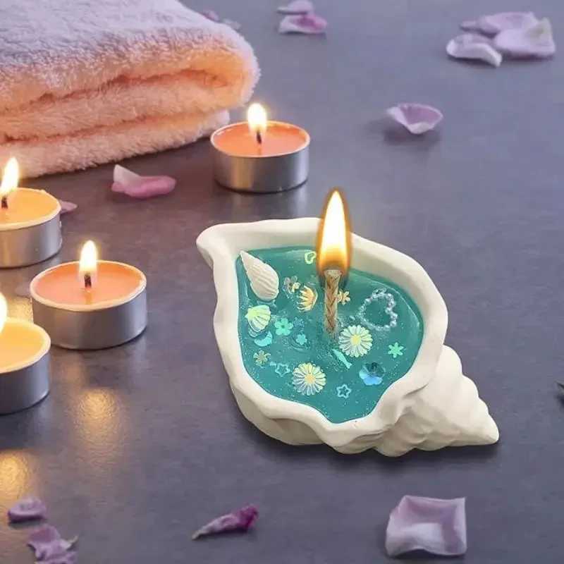 Creative Starfish Shell Scented Candle Sea Shell Aromatherapy Candle Sea Shell Candle Handmade Sea Shell Whirlpool Candles W250704