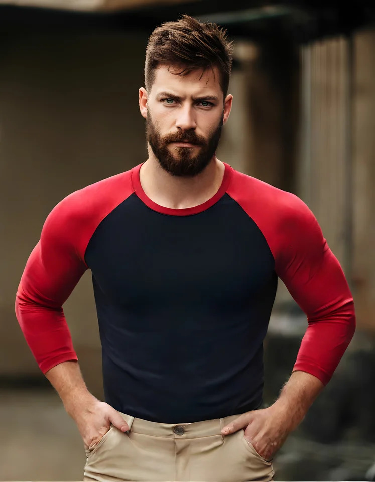 Mens Long Sleeve Rashguard Upf 50 Sun Protection Surf Shirt Quick Dry Breathable Swimming Tight T-shirt Summer 2025 Gym Clothes 250704