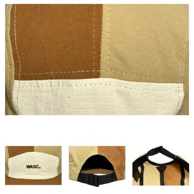 Japanese 5 Panel Patchwork Color Hip Hop Skateboard Baseball Caps Summer Sun Protection Outdoor Quick Dry Camping Street Cap X250704