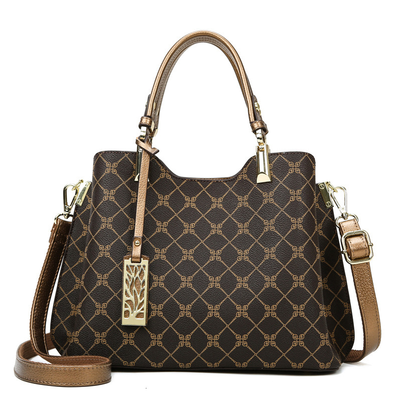Free Shipping 2025 New Designer Bag Handbag New Versatile Printed Women's Bag Fashionable Elegant Mom Bag Large Capacity Commuter Tote Bag