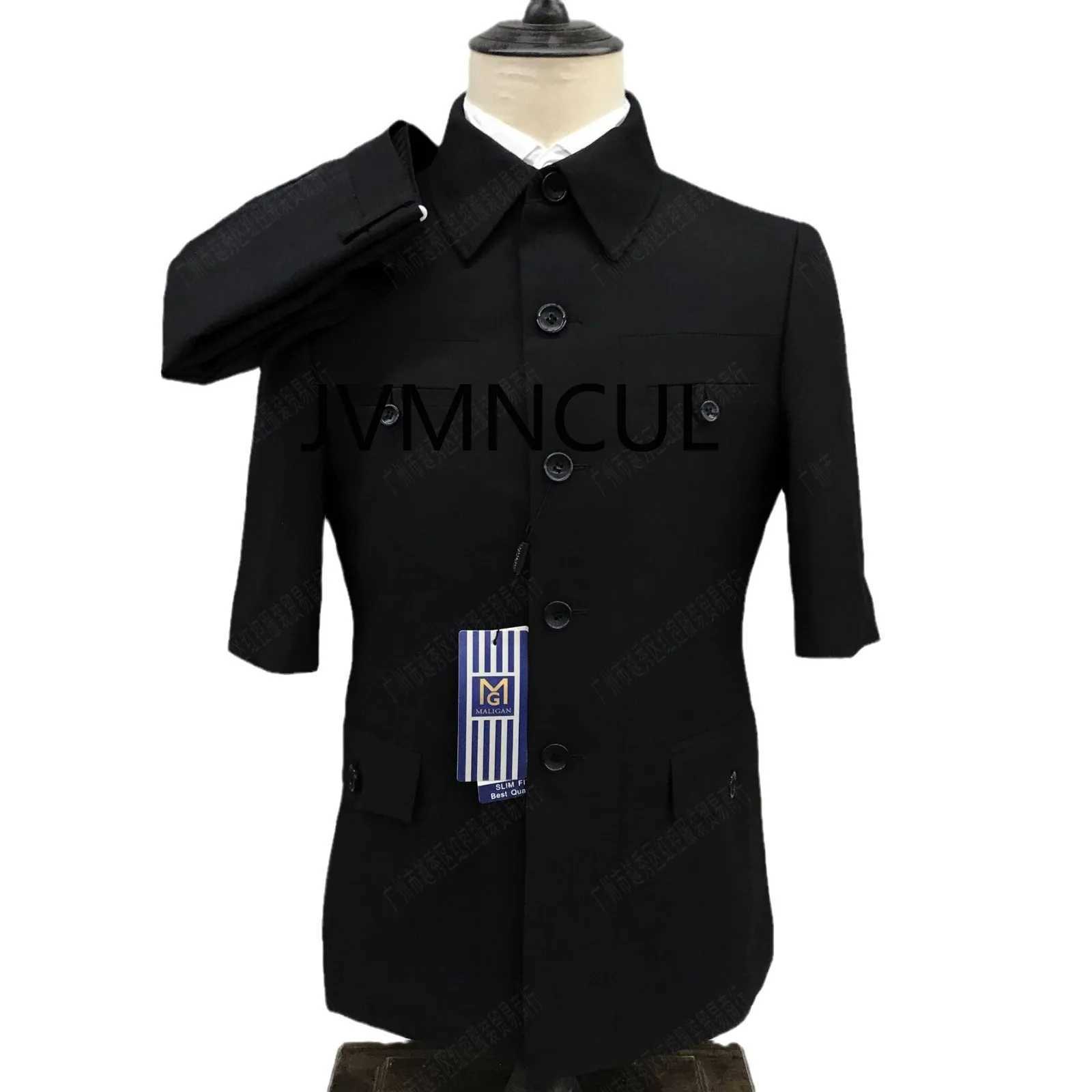 Hot Selling Short Sleeve Blazer for Summer Mens Blazer and Trouser Suit Mens Western Style Suit X250704