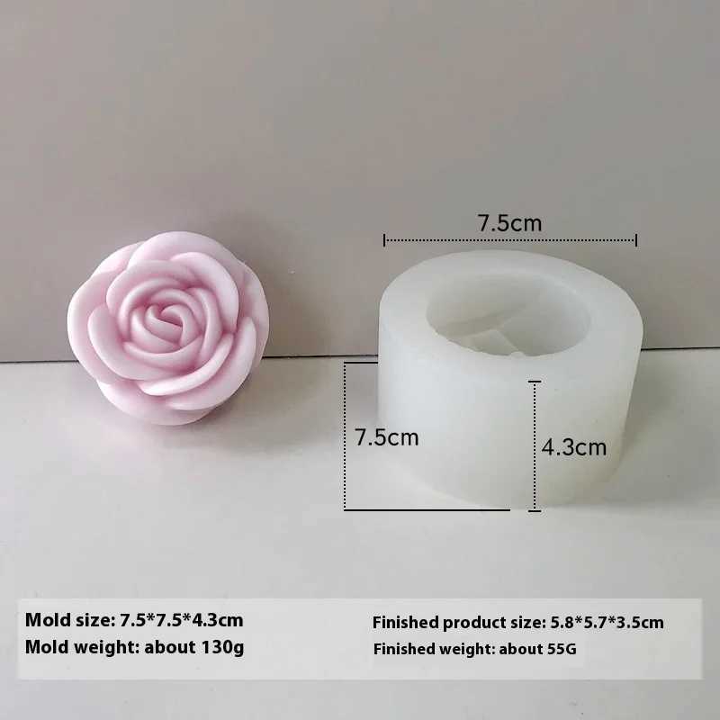 3D Candle Silicone Molds DIY Rose Flower Aromatherapy Candle Soap DIY Mold Tools Silicone Molds for Candles candle mold W250704