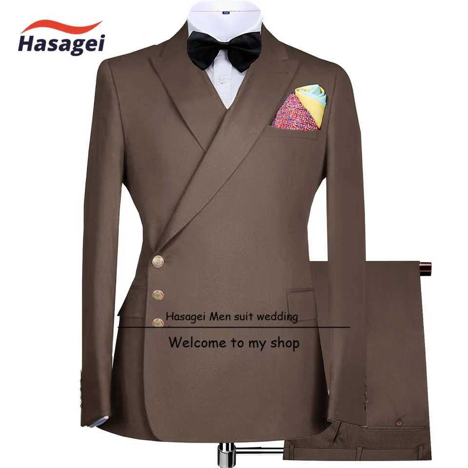 2023 New Mens Suit Jackets and Pants 2-piece Set Elegant Wedding Tuxedo Blazer for Men Custom Clothes X250704