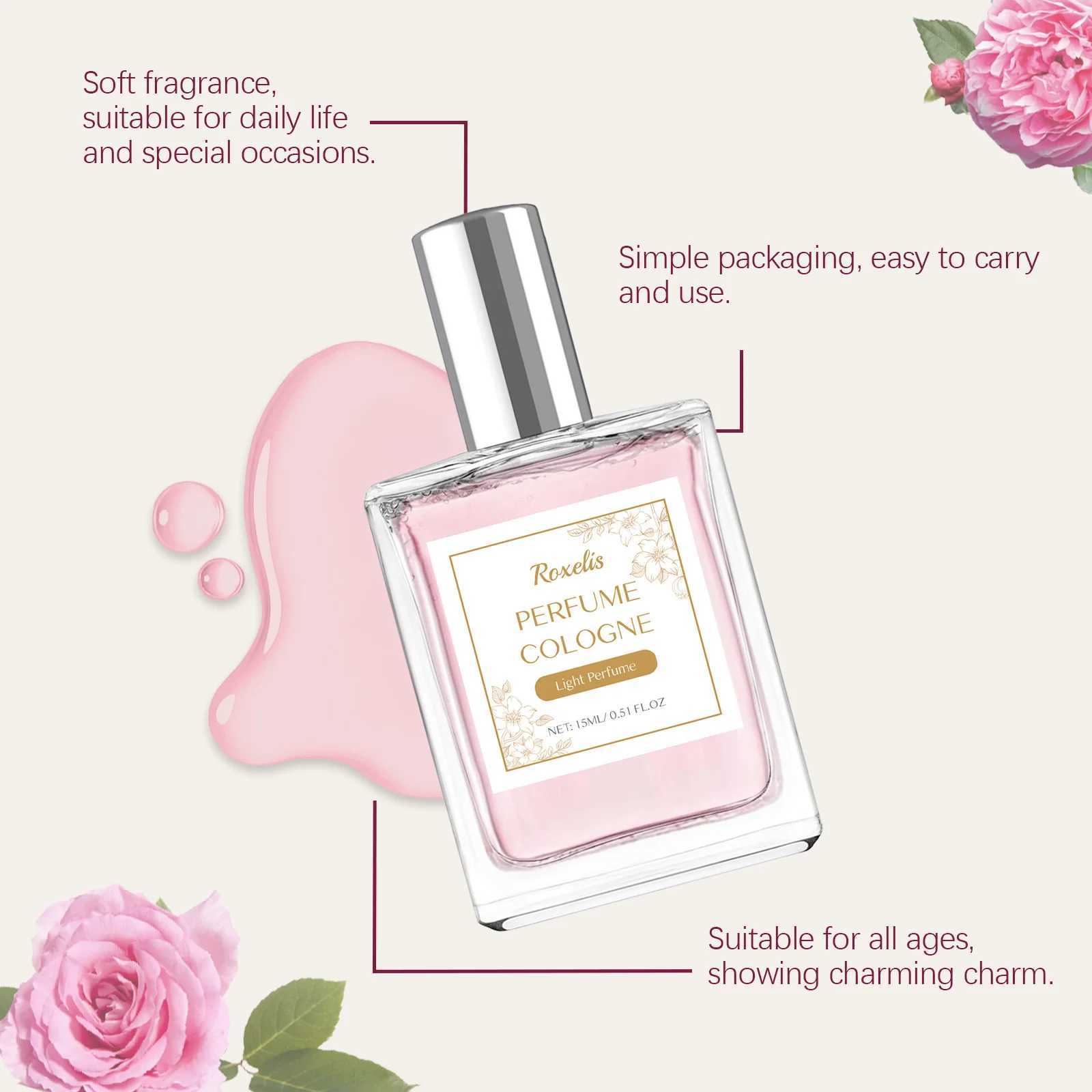 15ml Roxelis Cologne Charming Perfume Pheromone Long Lasting Fragrance Flirting Dating Elegant Lady Refreshing Body Perfume XJ250704