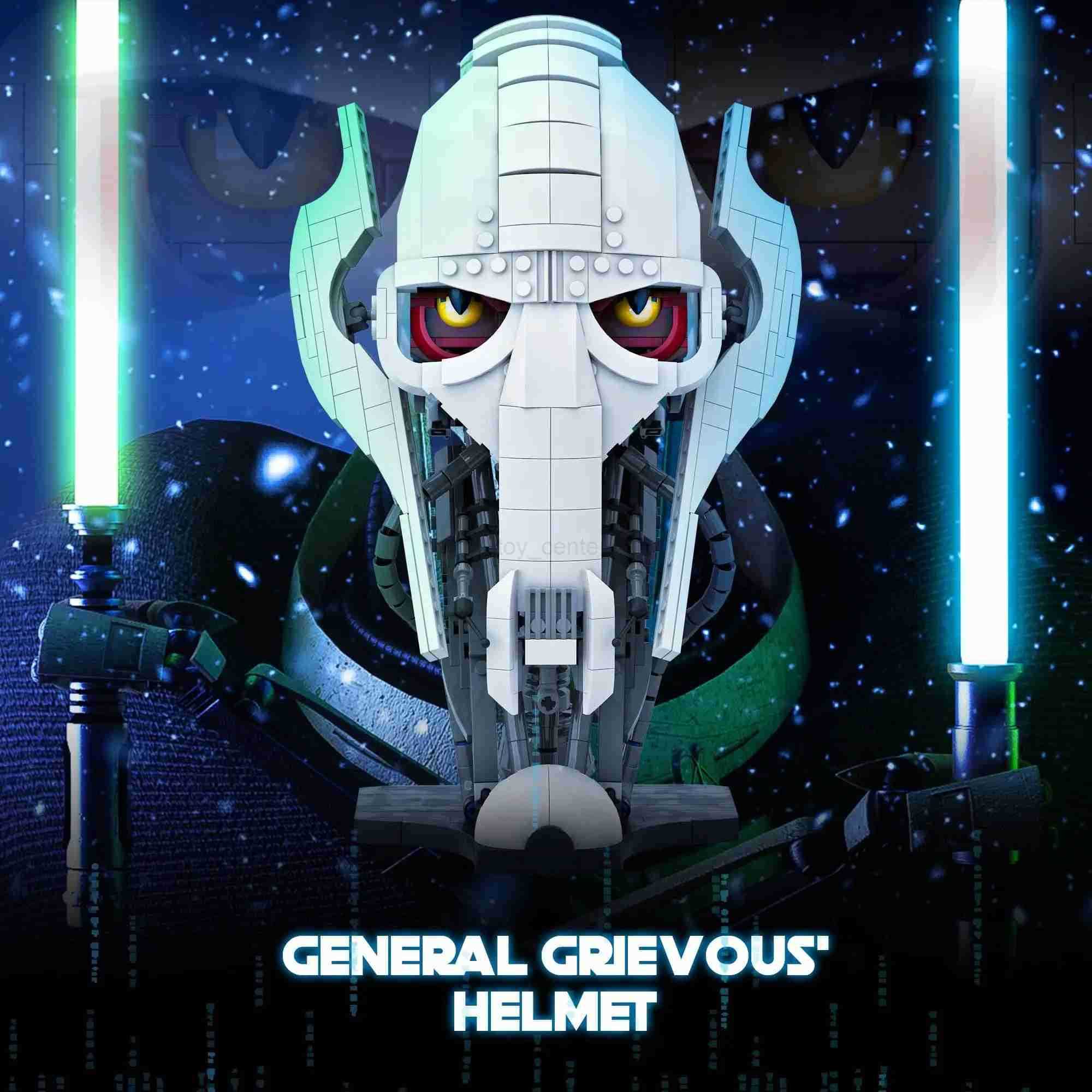 DISNEY 788pcs MOC Idea General Grievous Helmet Building Blocks Bricks Model Helmet Collection Assembling Toys for Children Adults Gift W20250704