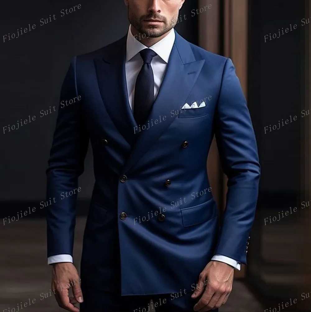 Dark Purple Mens Formal Occasions Business Party Prom Suit Groom Groomsman Wedding Men Tuxedos 2 Piece Set Jacket Pants X250704