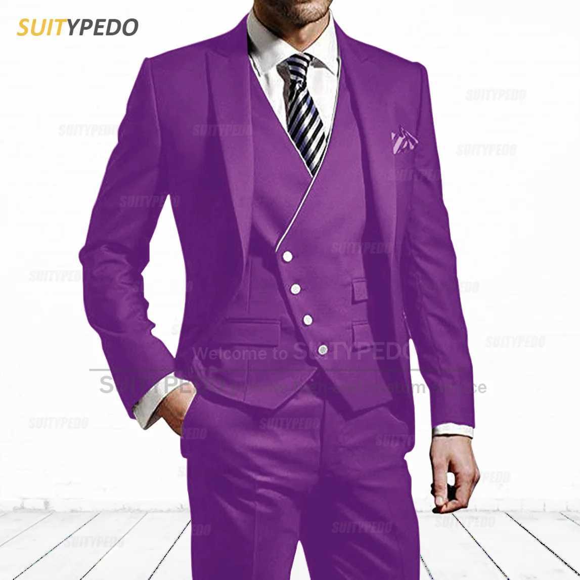 New Design Smart Casual Suits For Men Wedding Prom Formal Suit Attire Tailor-made Slim Fit Business Outfits Formal Occasions X250704