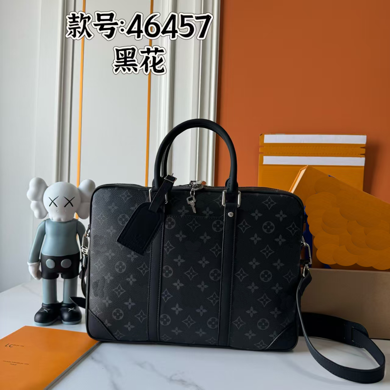 Famous designer men's pure leather black crossstripe briefcase messenger bags laptop bag business office bag cross-body traveling shoulder computer bag purse