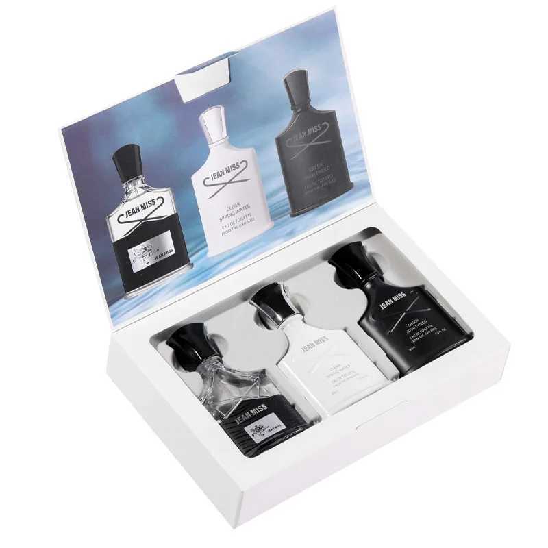 3pcs Set Perfume For Men Gift Box Lasting Cologne Scent Fresh Natural JEAN MISS Brand Charming Man Perfumes Hombres XJ250704