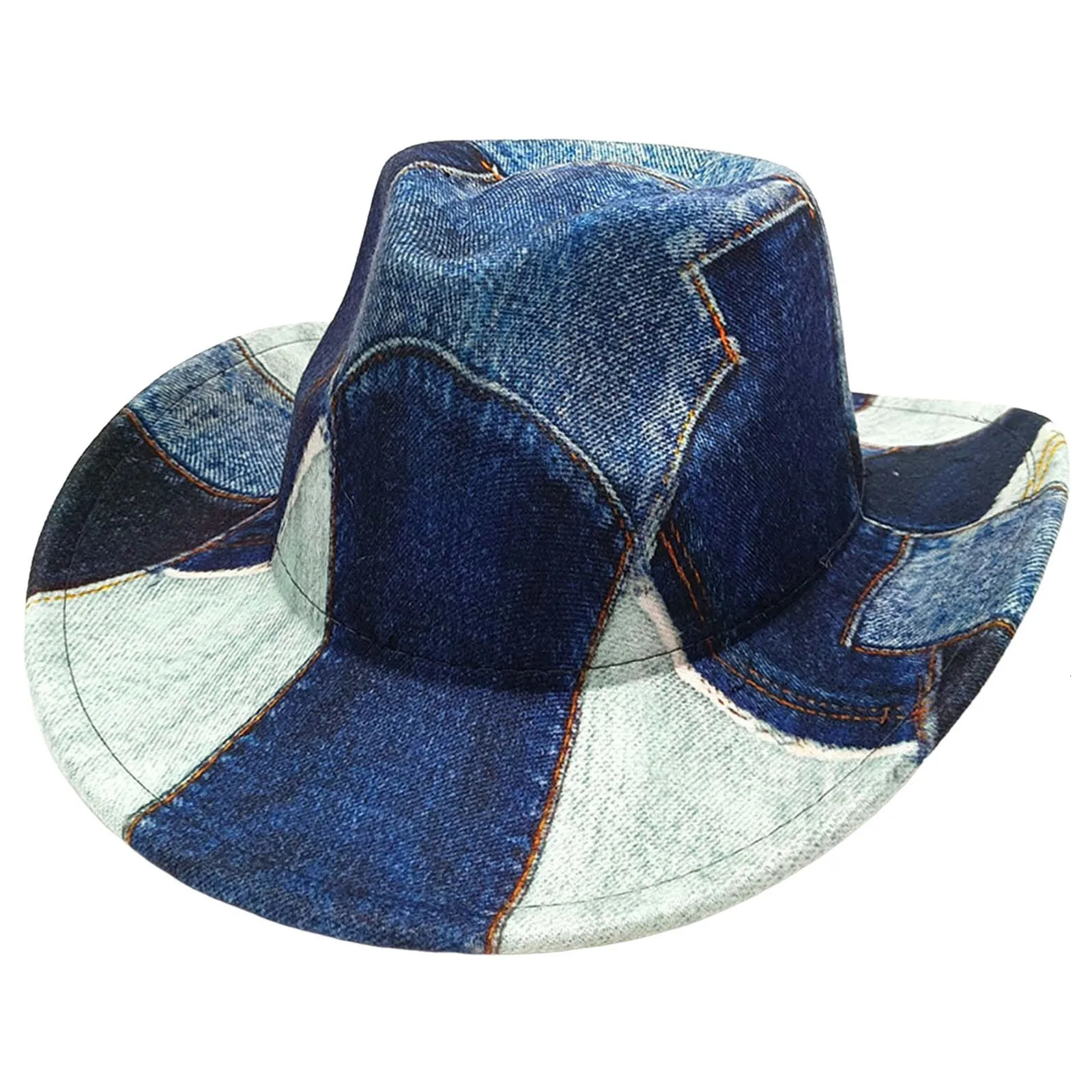 Western Hat Glitter Cowboy Hat For Women Men Party Hat Carnival Fancy Dress Retro Glitter Hat Soft Fabric Toddler Hard Hat 250701