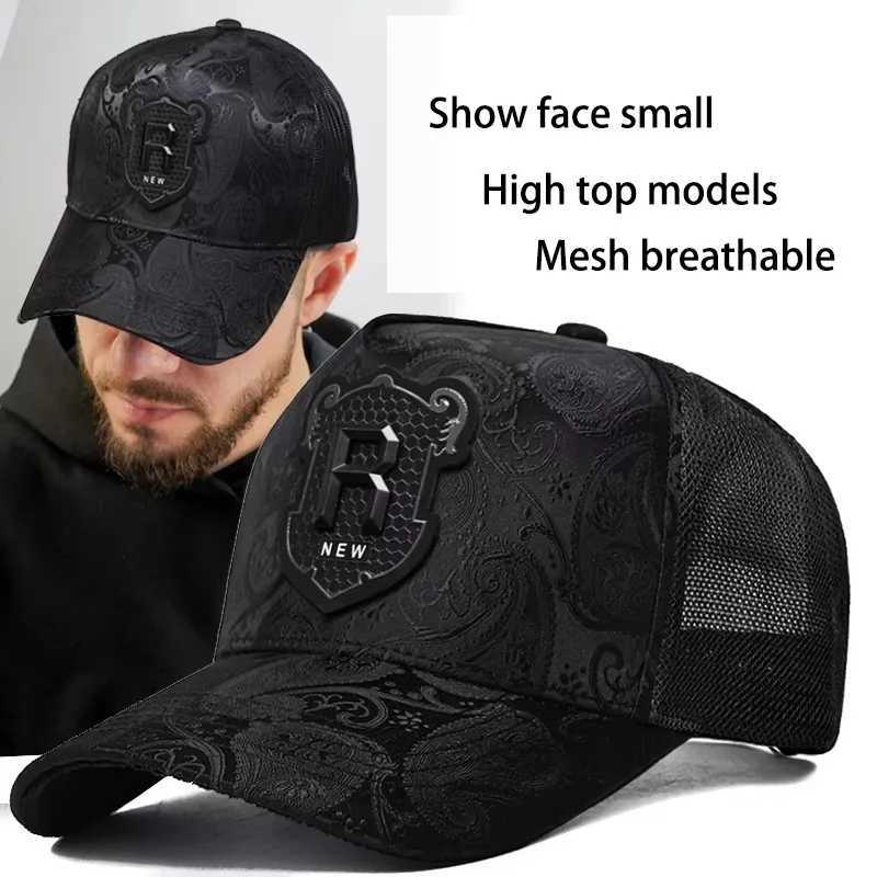 InlnDtor summer thin style leopard baseball cap fashion tide brand duck cap mens wide brim casual outdoor fishing hat X250704