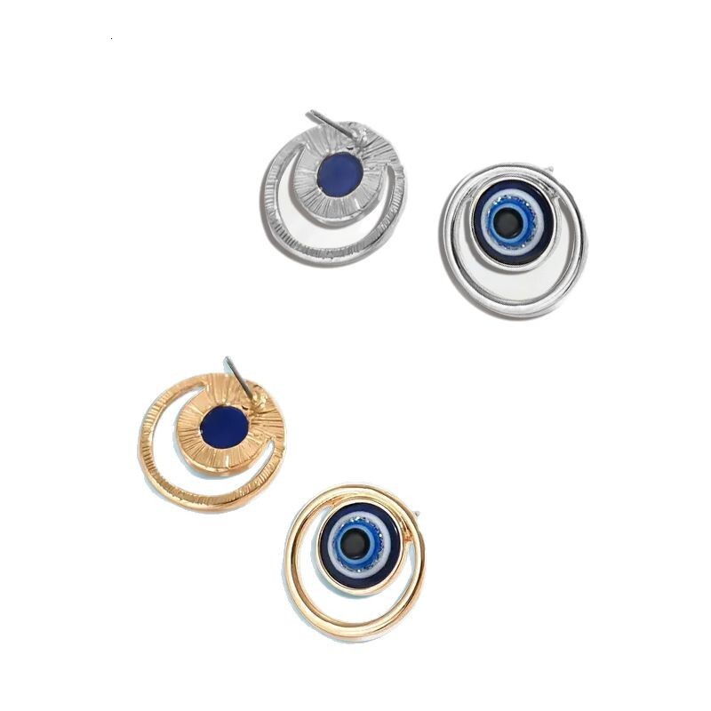 Devil's Turkish Blue Eye Niche Charm Earrings
