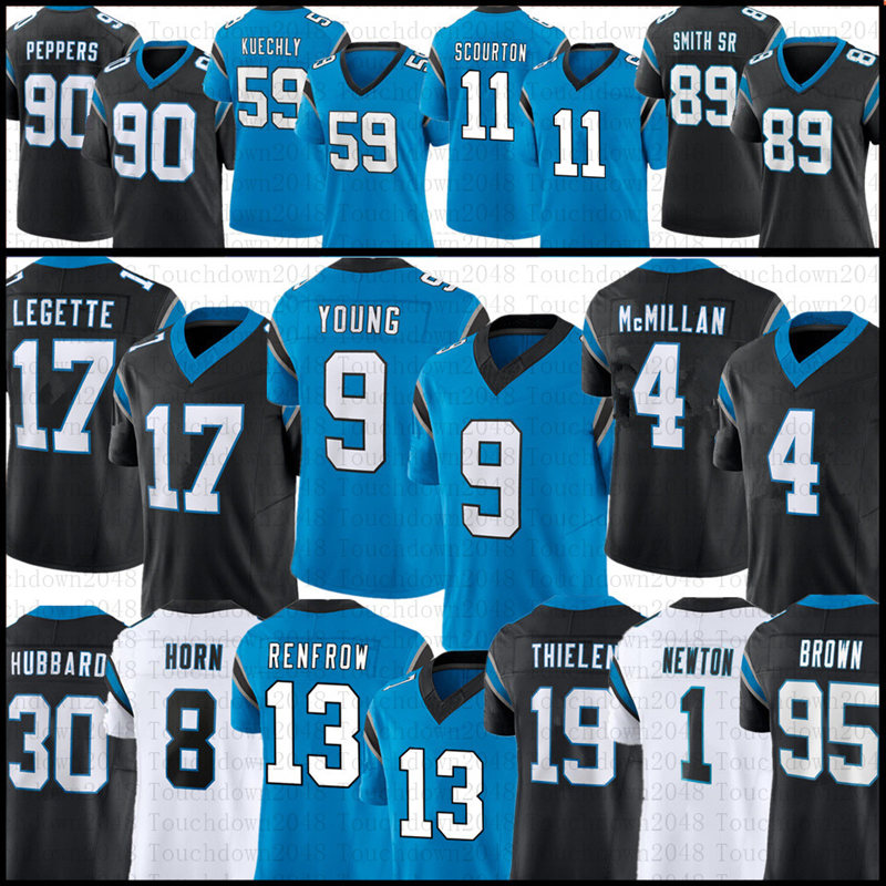 9 Bryce Young 4 Tetairoa McMillan Xavier Legette Football Jersey Adam Thielen Chuba Hubbard Jaycee Horn Julius Peppers Luke Kuechly Nic Scourton Rico Dowdle Renfrow