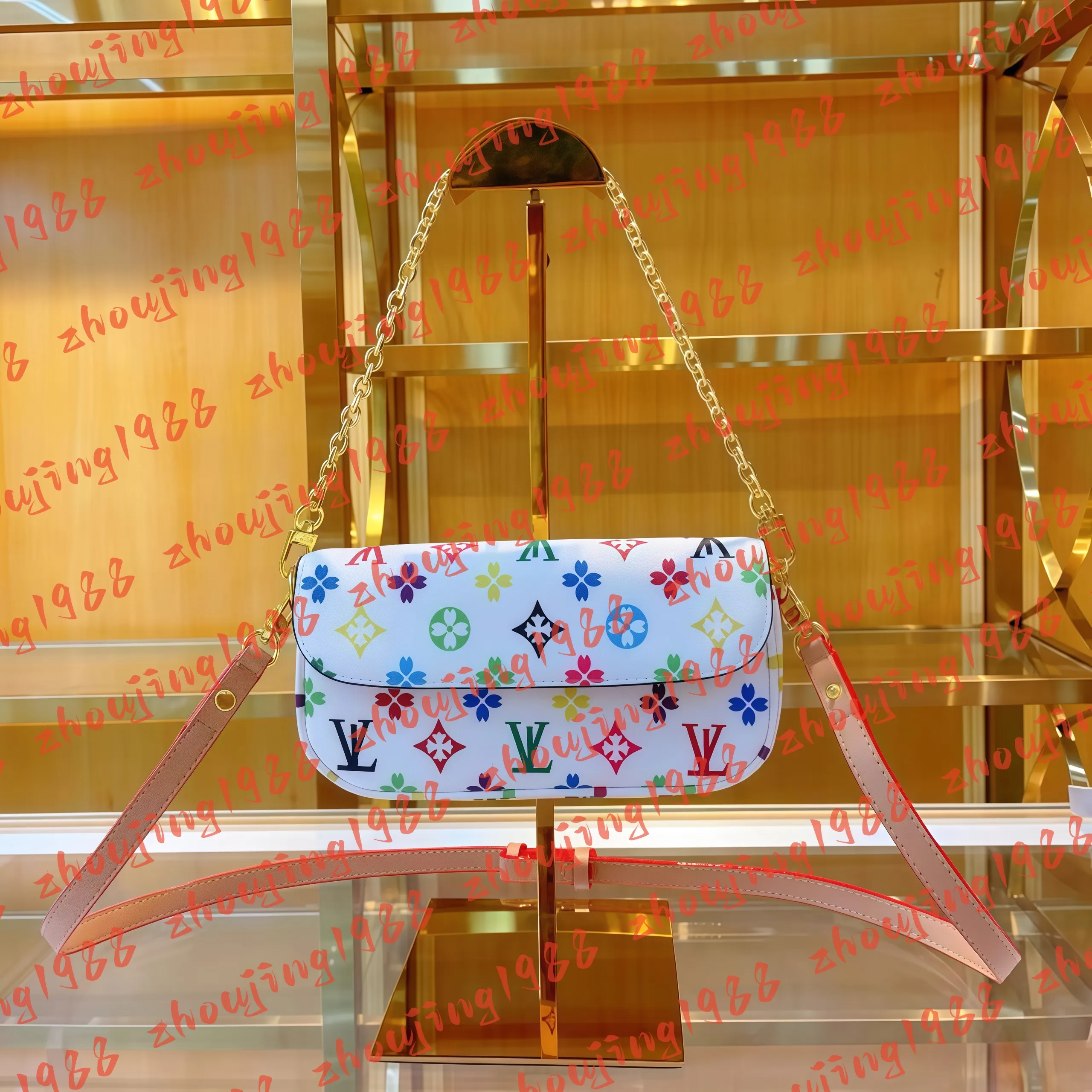 2025 Designer Bags MINI POCHETTE ACCESSOIRES bag Designer Vintage Women's CLUTCH Evening Shoulder Handbag Wrist Cross Body Bag Pouch Chain Wallet Coin Purse