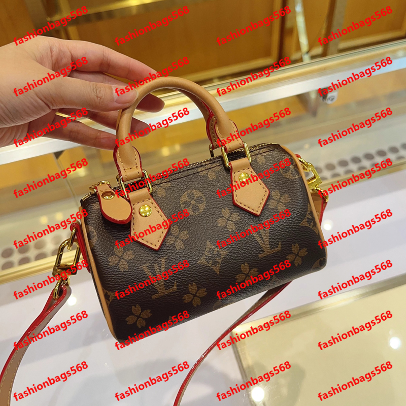 Classic Floral Pillow Bag Nano Genuine leather Shoulder bag Quick Purse Boston Tote Shoulder Slant Crossbody Women's Bag With Logo Fashionable Handbag