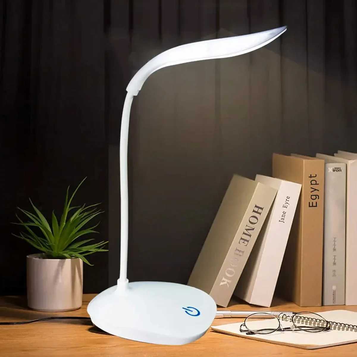 LED Reading Desk Lamp Portable Desk Lamp USB Charging Table Light Touch Dimming Eye Protection Light for Study Room Office Lighting XJ250703