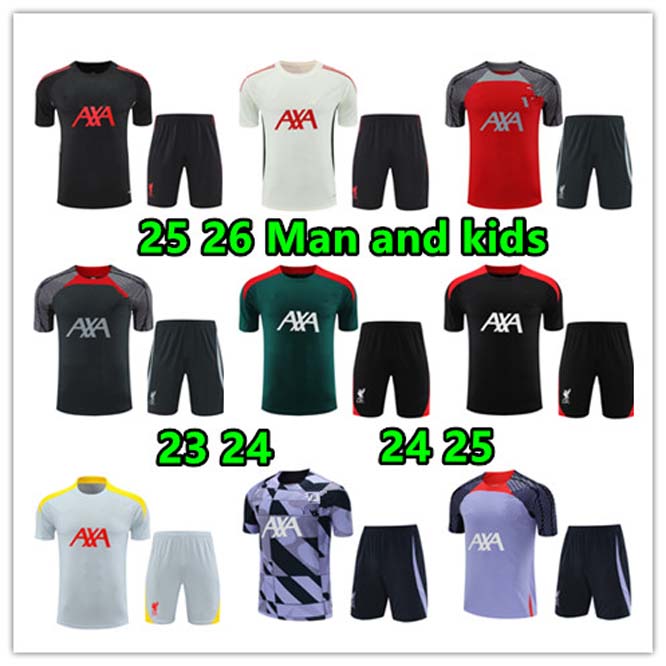 23 24 football chandal LivERPoool tracksuits training survetement foot kit Short 23/24 Mixed Team Soccer Jerseys mens and kids maillot camisetas tuta uomo calcio