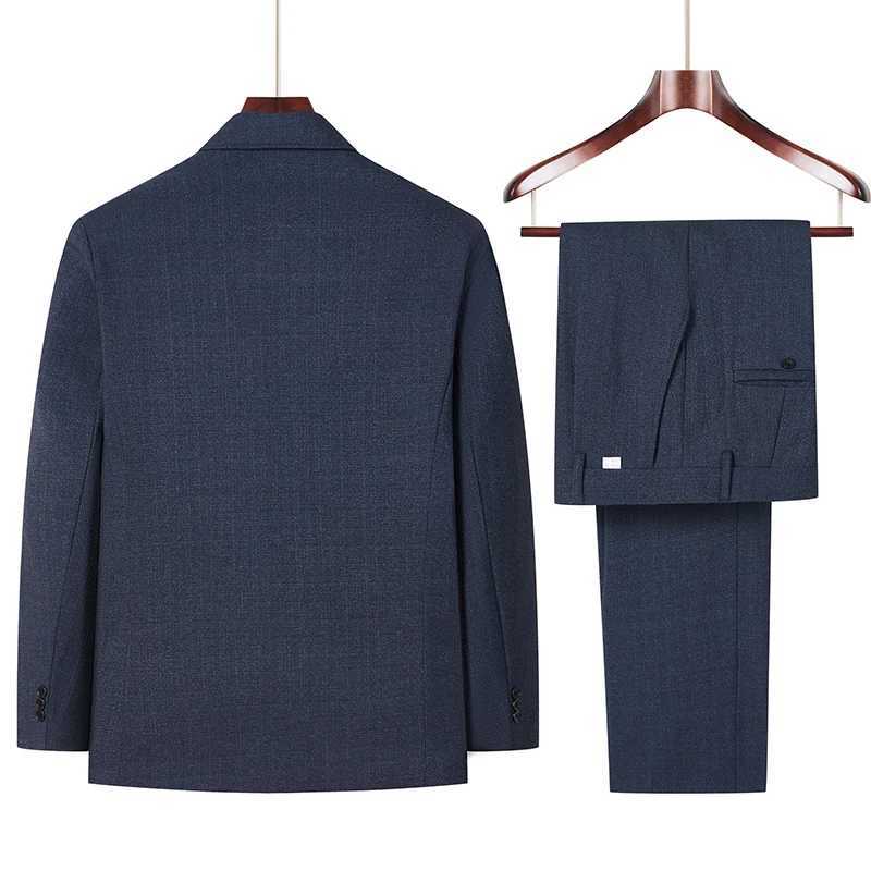 Men Sun Yat-sen Suit Gray Zhongshan Suit Twinset Traditional Chinese Two-Piece Ensemble Mao Tunic Coat and Pants 2pcs Outfits X250704