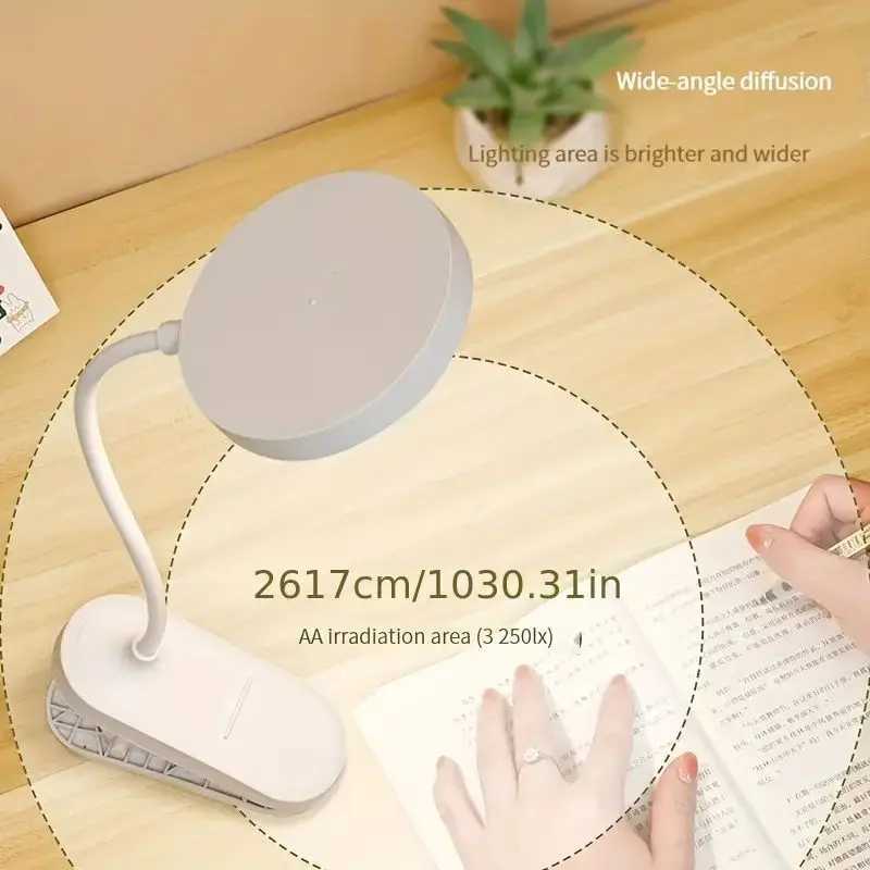 LED Desk Lamp with Touch Control - Rechargeable Adjustabl Eye Protection Reading Lamp Desk Lamp for Students Home Office UseXJ250703