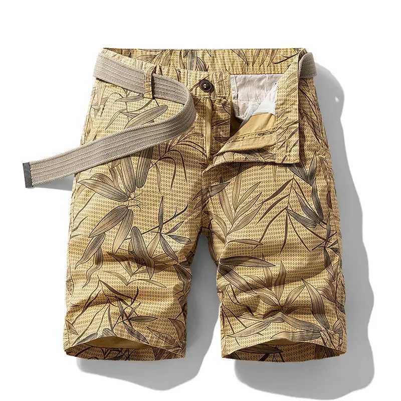 Short Pants for Men Half Baggy Multi Pocket Loose Camo Camouflage Bermuda Long Mens Cargo Shorts Wide Vintage Heavy White Cotton W250705
