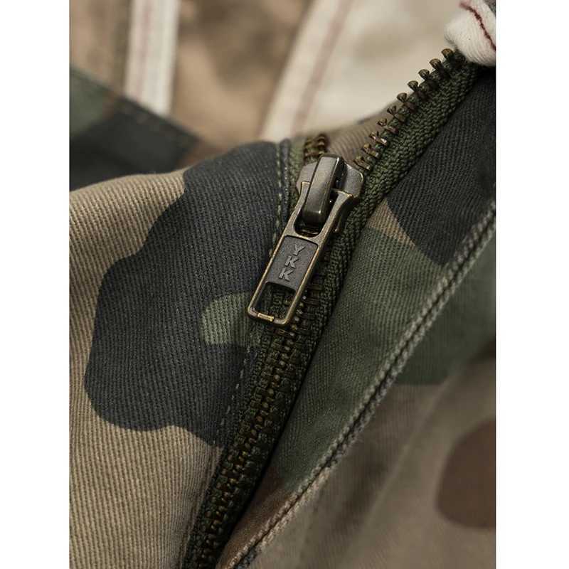 Heavyweight Summer 00% Cotton Camouflage Men Workwear Half Pants American Loose Straight Casual Pocket Washed Cargo Shorts W250705