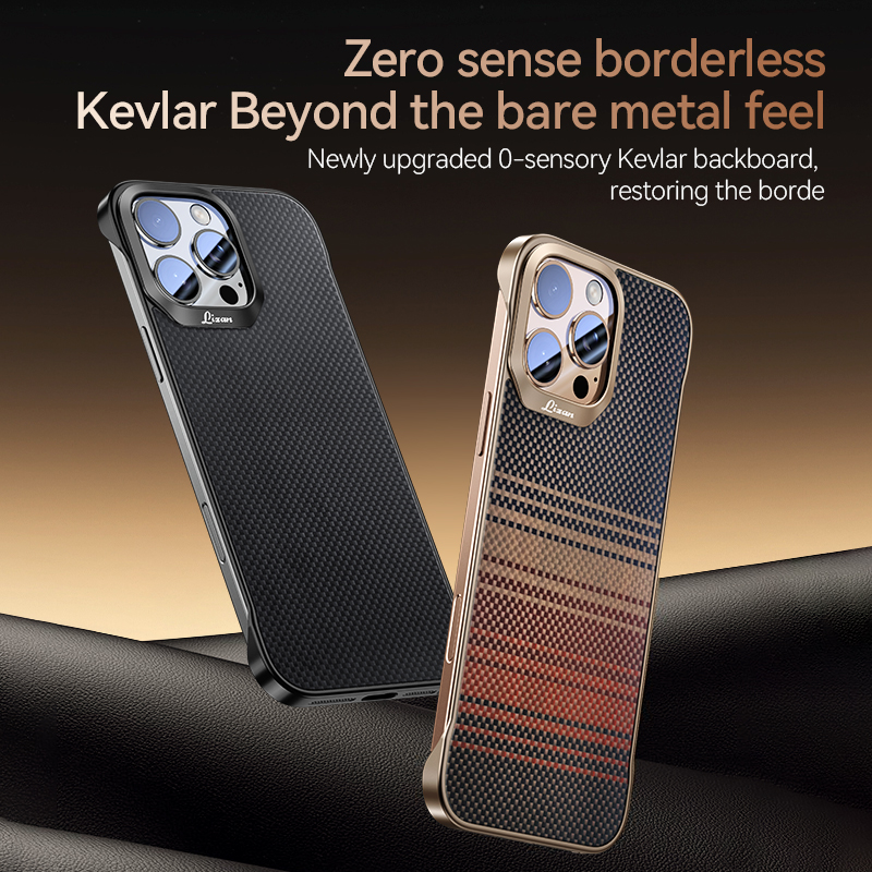 Carbon Fiber Cell Phone Case Wireless Kevlar Aramid Fiber Cell Phone Case Suitable for iphone 16 Series Ultra-Thin Phone Case Luxary