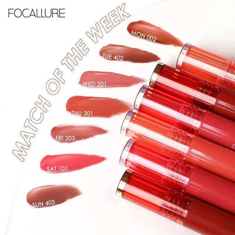 Focallure Shiny Nourish Lipgloss 17 Colors Long-Lasting Glossy Lipstick Waterproof Non-Stick Cup Cosmetic Moisturizing Lip Gloss X250