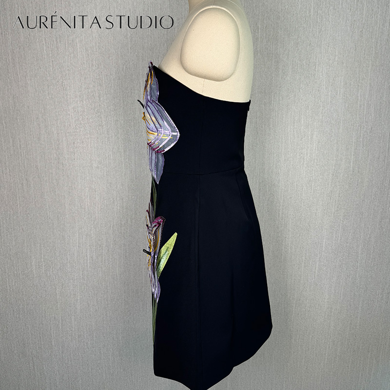 Women's Floral 3D Printed Summer Dress Designer Sleeveless Mini Dress Black Prom Wedding Dating Party Fashion Dress Special Occasion