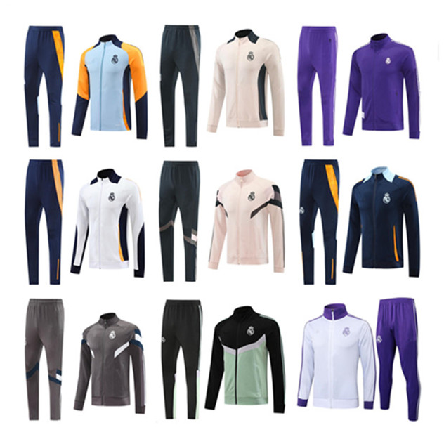 24 25 26 BELLINGHAM Reals MadridES Long zipper adult tracksuit jackets survetement 2024 2025 VINI JR MBEPPA jackets training suit jogging Survetement