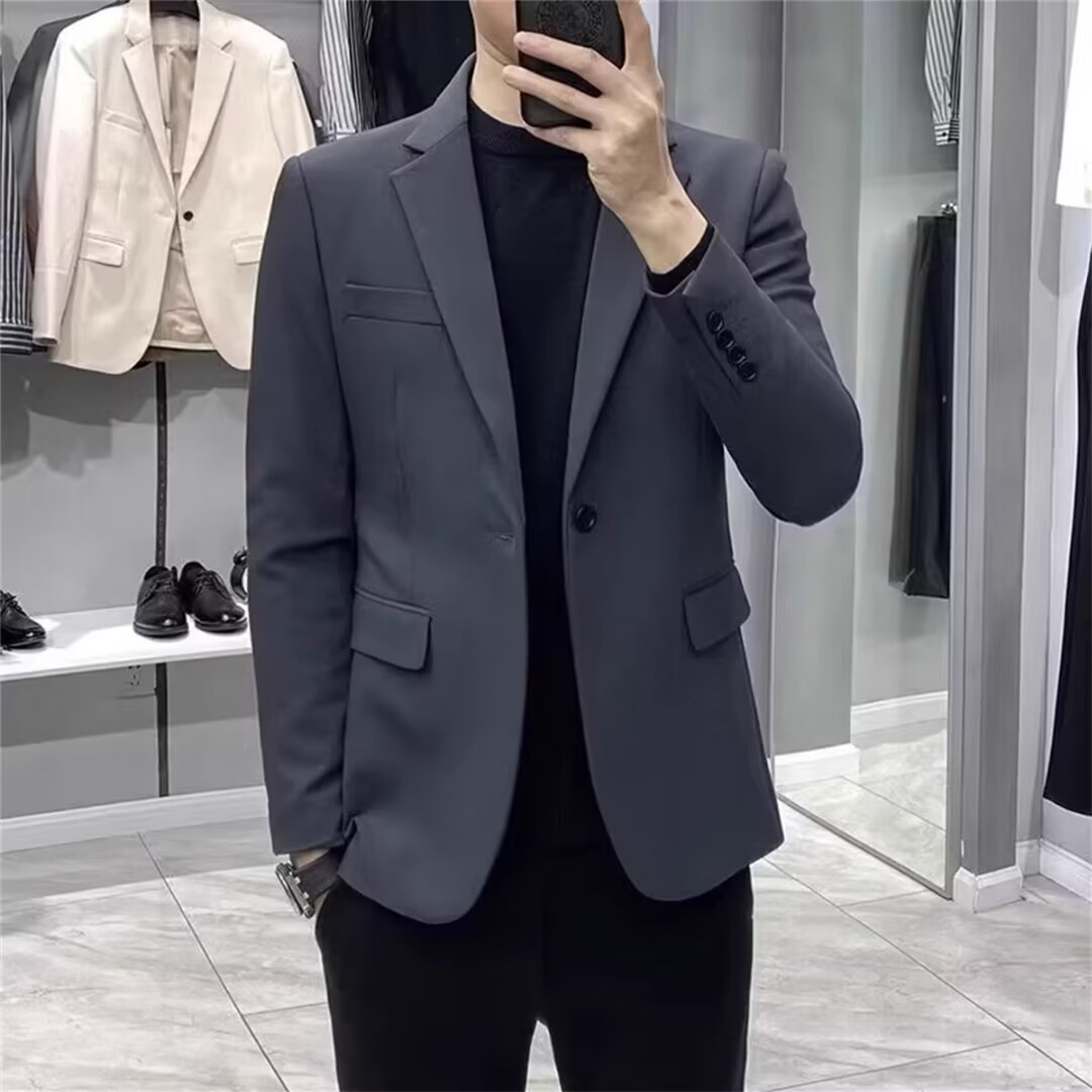 H774Men's suits spring and autumn thin style non-iron slim suit business casual jacket