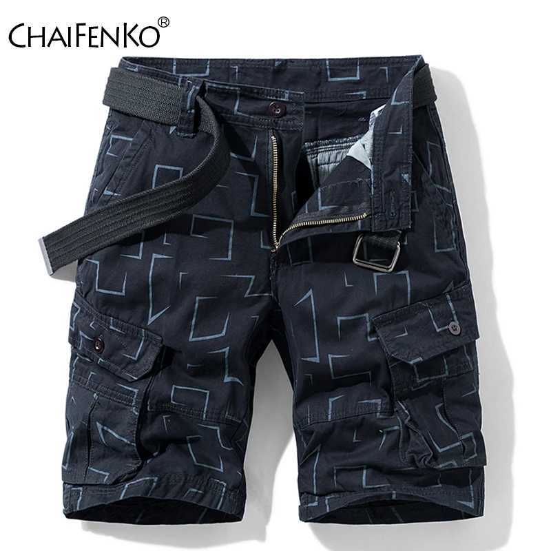 Summer New Cotton Cargo Shorts Men Fashion Hot Casual Shorts Army Tactical Military Short Pants Men Loose Pocket Men Shorts W250705