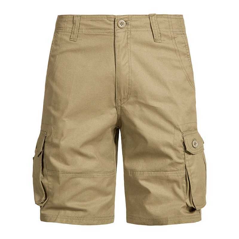 Men Casual Cargo Shorts Summer Cotton Work Shorts Big Pocket Large Size Straight Leg Men Utility Half Short Pants W250705