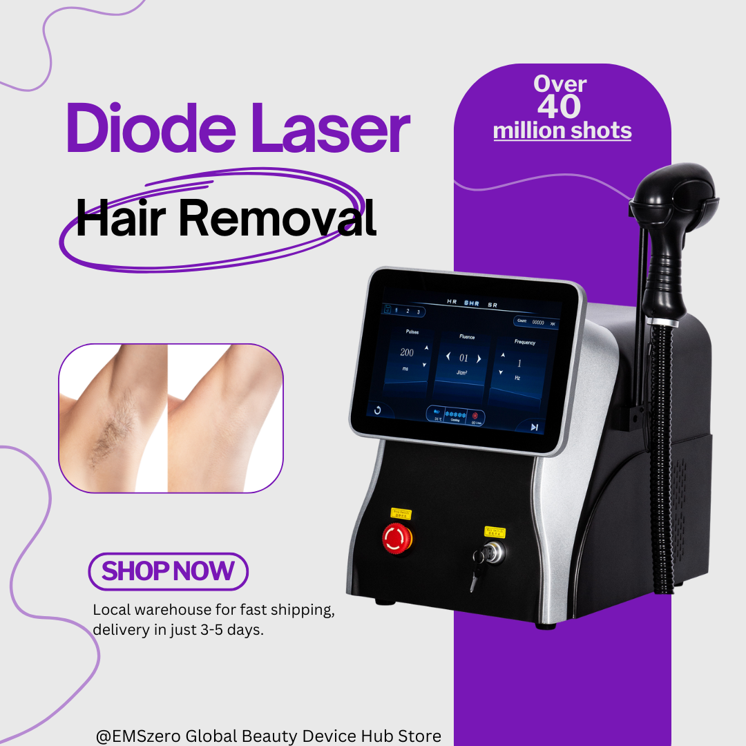 Portable Diode Laser Hair Removal Instrument 3500w Ice Platinum Painless Rejuvenation 3-wavelength Hair Removal Device