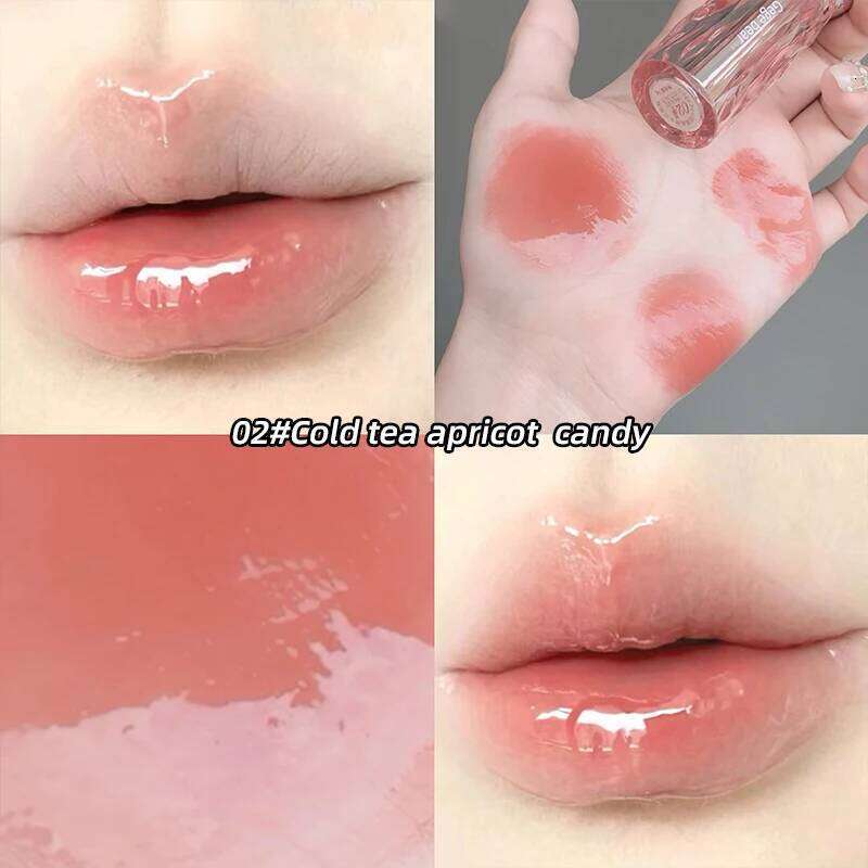 Gegebear Glass Crystal Translucent Glaze Moisturizing Mirror Long-lasting Lip Gloss