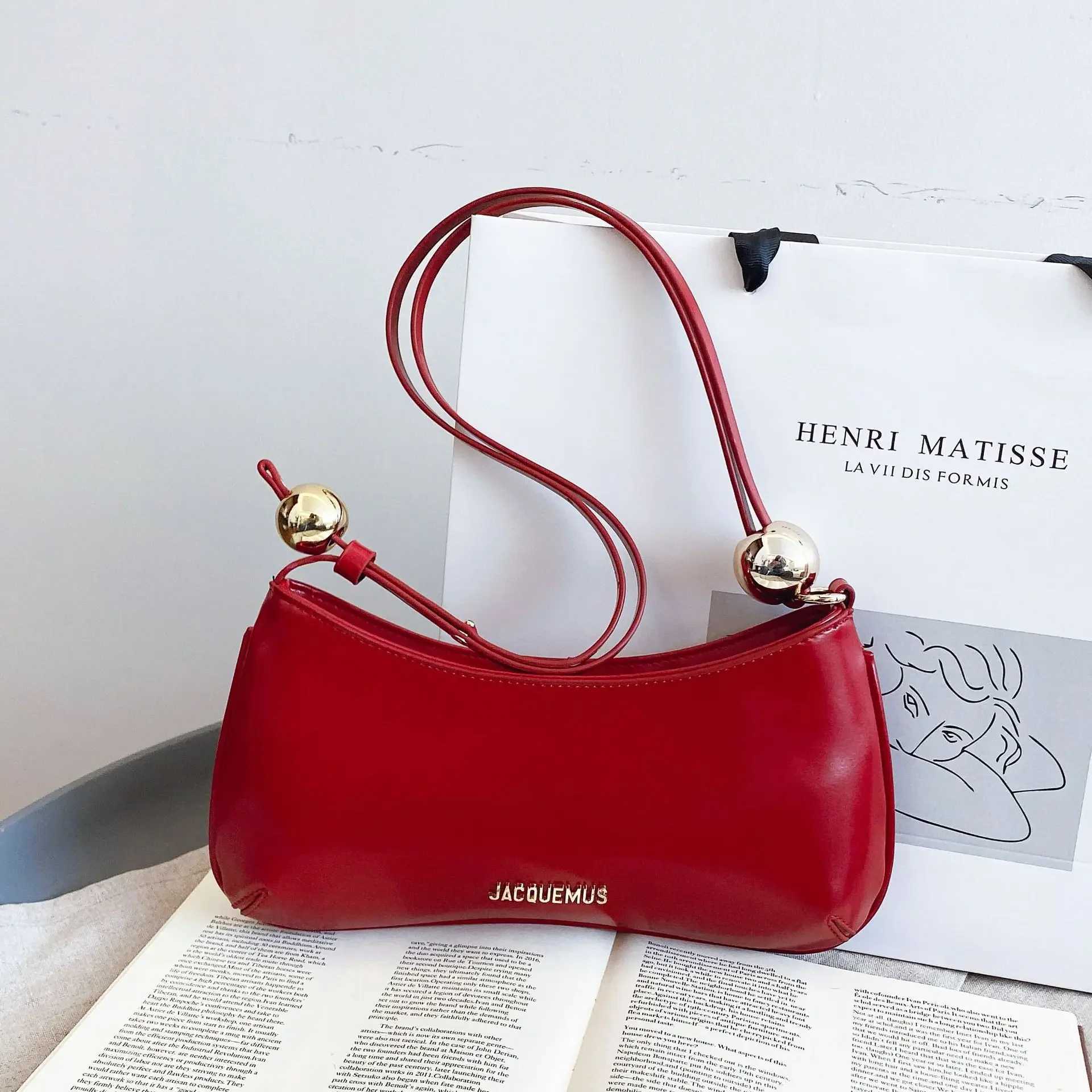 2025 Trendy! Spring/Summer Small Armpit Bag - Solid Color Soft Leather Shoulder/Crossbody/Handheld Stylish Essential Y250705