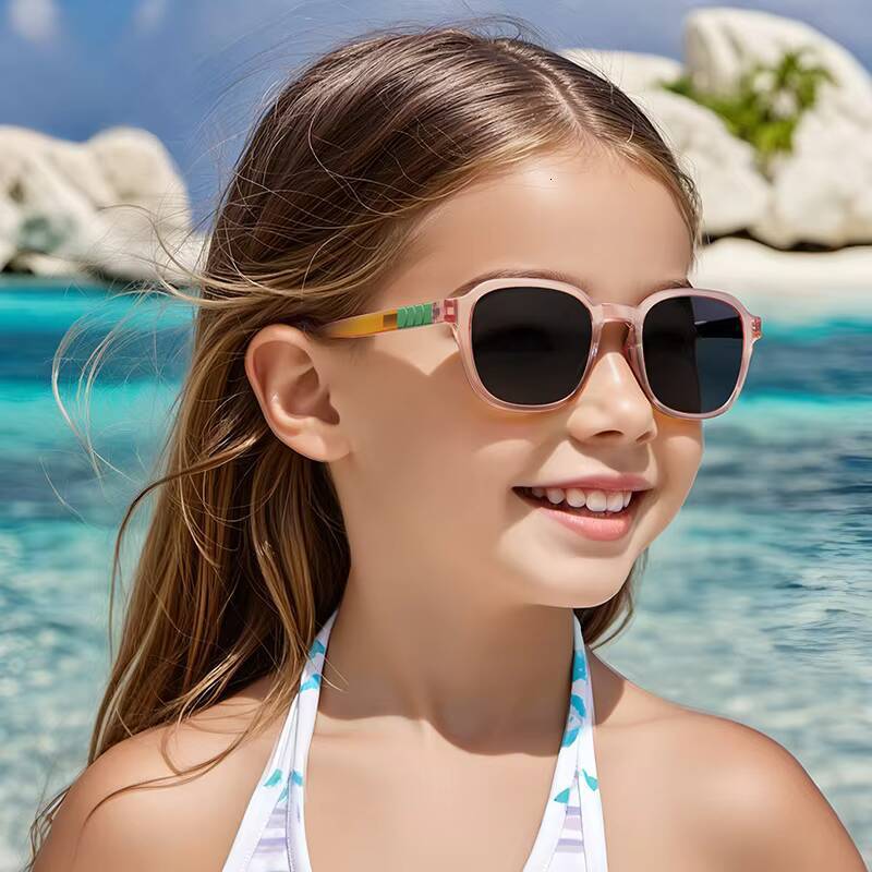 Kids Polarized Sunglasses for Toddler Boys Girls Children TR Square Frame Travel Goggle UV400 Shades Colorful Eyewear ddmythur Z260305