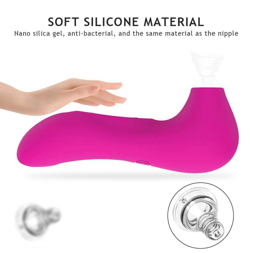 Powerful Clit Sucker Vibrator Tongue Vibrating Nipple Sucking Blowjob Clitoris Stimulator Etotic Sex Toys for Women MasturbatorXJ250704