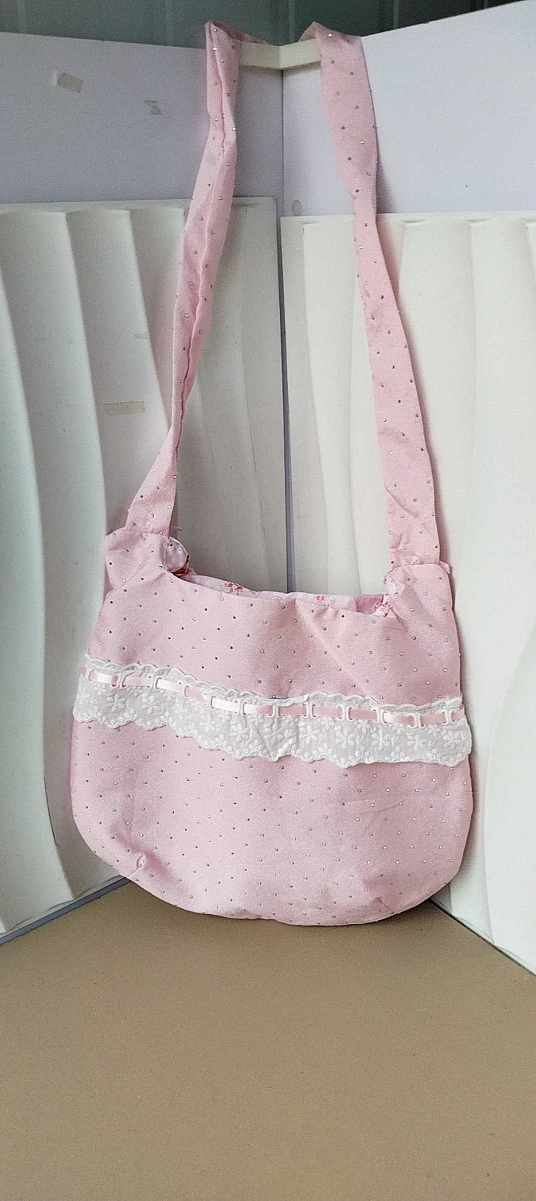 2024 New Womens Japanese Korean Bow Lace Shoulder Bag Large Capacity Casual Sweet Student Canvas Bags XJ250704