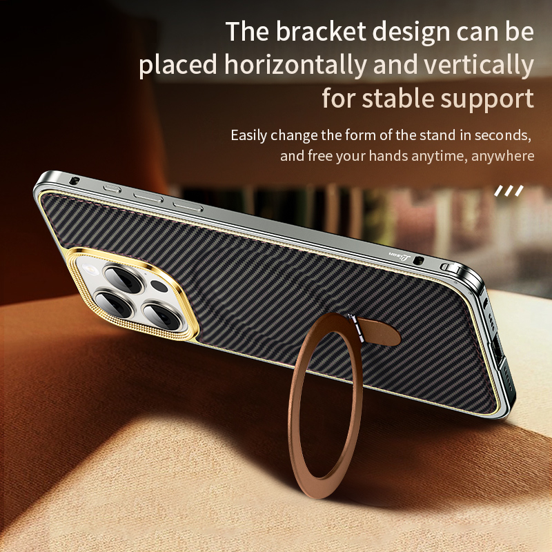 High-Density Aramid Smartphone Sleeve for Model iPhone 16 Series- Supports Contact-Free Recharge