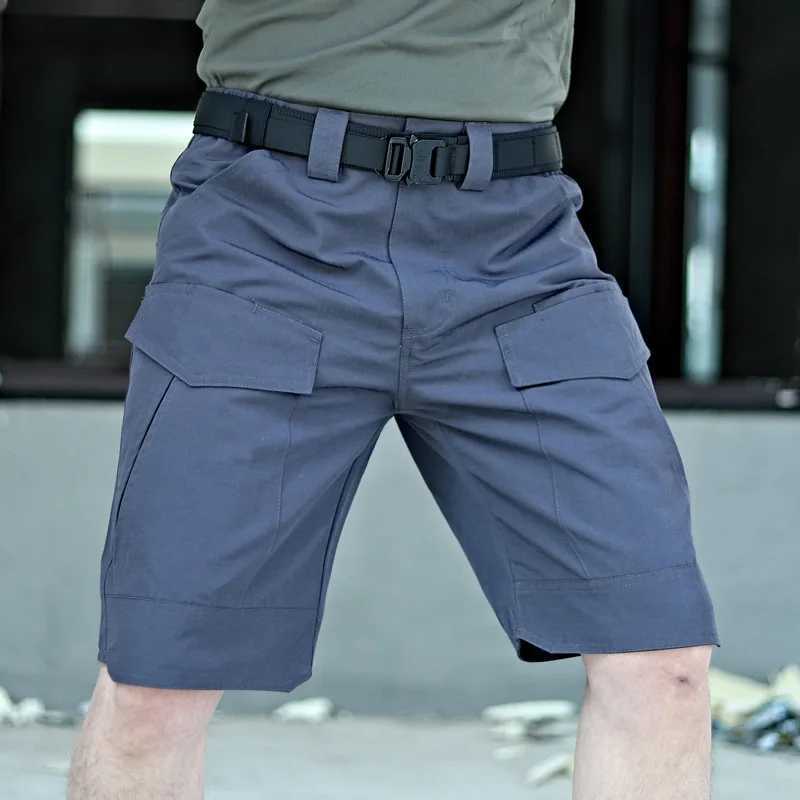 Mens Cargo Shorts Work Khaki With Pockets Male Short Pants Button Wide Clothes Summer Y2k Harajuku Loose Vintage Cotton W250705