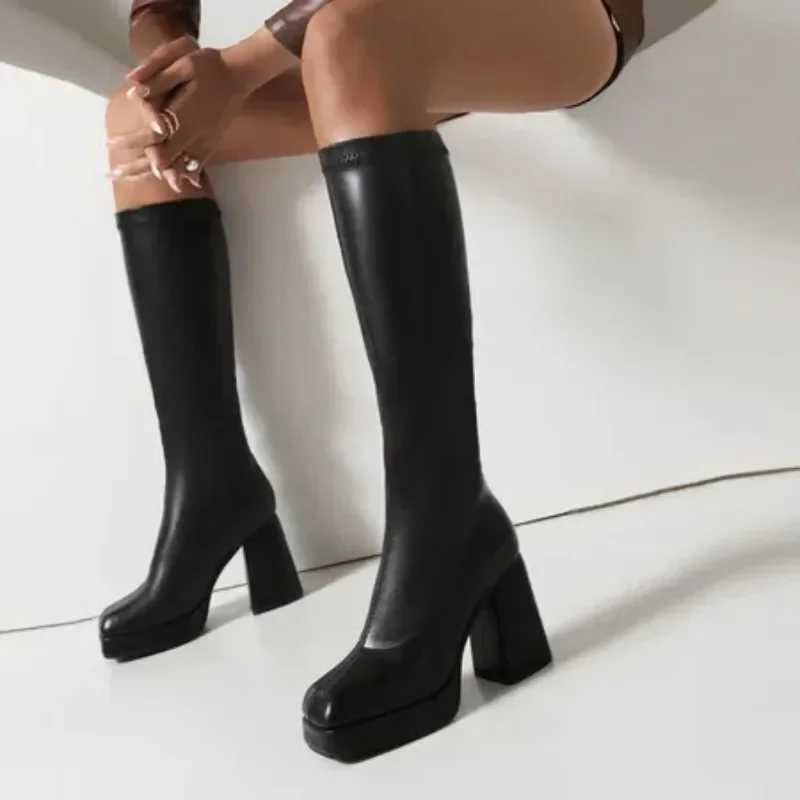 Boots Winter Shoes For Women Round Toe Designer Platform Sexy Thigh High Heels High Sexy Stiletto Low 2025 FAshion Z250704