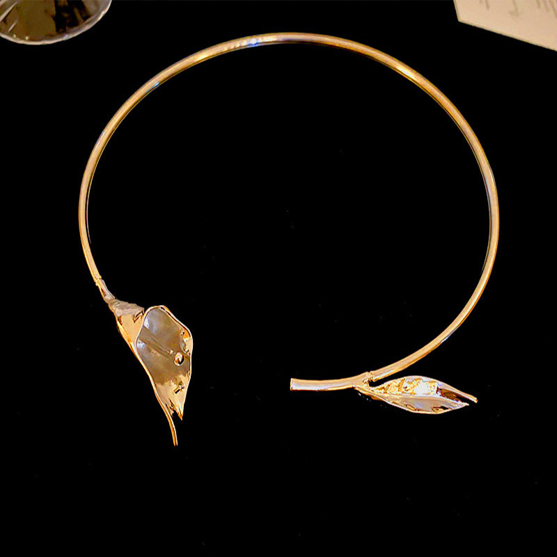Niche Design Metal Y2k Trendy Versatile Flower Necklace High End Sense Choker For Women - view 3